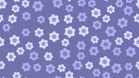 Simple illustration with abstract flowers Stock Footage 197464514