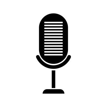 Simple illustration of microphone Personal computer component icon Stock-Illustration