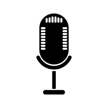 Simple illustration of microphone Personal computer component icon Stock-Illustration
