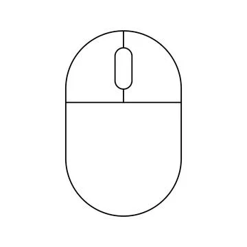 Simple illustration of mouse Personal computer component icon Stock-Illustration