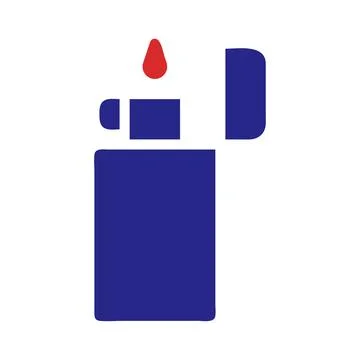 Simple Illustration of an Open Lighter with Flame イラスト素材
