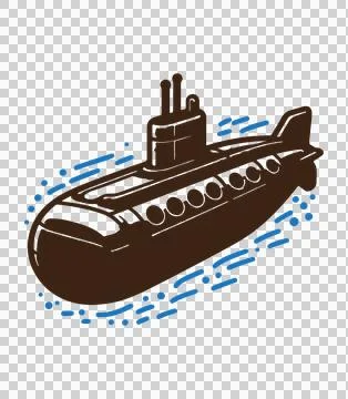 Simple illustration of submarine vector icon for web 스톡 일러스트