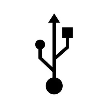 Simple illustration of usb flash drive Personal computer component icon Stock-Illustration