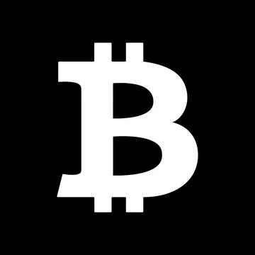 Simple image of Bitcoin logo Illustrazione stock
