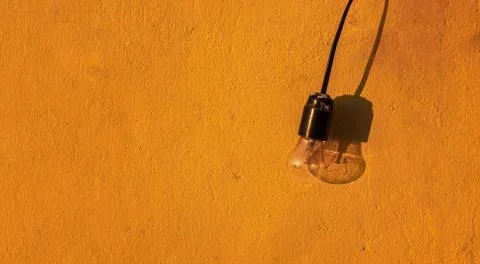 A simple incandescent lamp Stock Photos