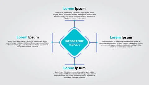 Simple Infographic template. Vector Infographic design with 5 options or steps. Stock Illustration