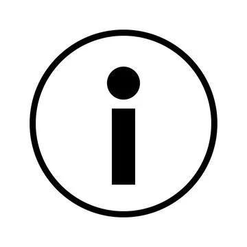 Simple information icon. Guide and detail button. Vector. Stock Illustration