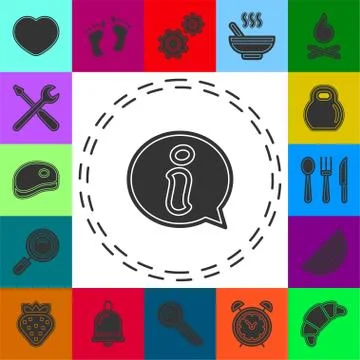 Simple Information Vector Icon Stock Illustration