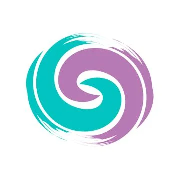 Simple Initial S Zen Refresh Symbol Stock Illustration