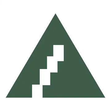 Simple A initials character icon and vector logo Stock Illustration