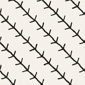 Simple ink geometric pattern. Monochrome black and white strokes background 스톡 일러스트