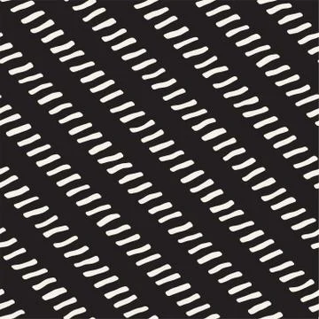 Simple ink geometric pattern. Monochrome black and white strokes background 스톡 일러스트