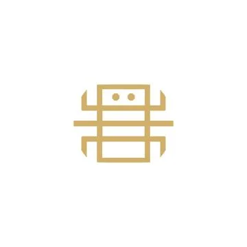 Simple insect logo easy catchy logo Stock Illustration