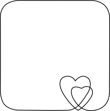 Simple interlocking hearts Vector Stock Illustration