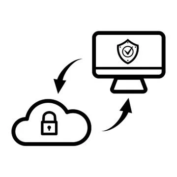 Simple internet icon Illustrazione stock