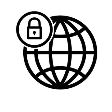 Simple internet icon Illustrazione stock