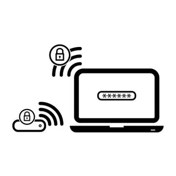 Simple internet icon Stock Illustration