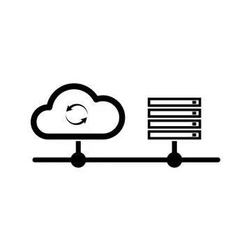 Simple internet icon Illustrazione stock