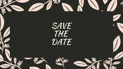 Simple Invitation Card Stock Illustration