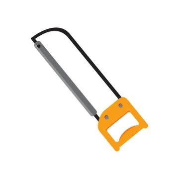 Simple Iron Saw Hacksaw Vector Illustration Graphic Stock Illustration