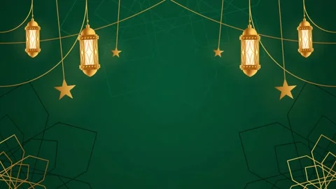 Simple Islamic Blank Looping Animation Video Background Stock Footage 238564625