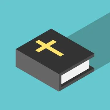Simple isometric Holy Bible Stock Illustration
