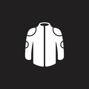 Simple jacket geometric symbol icon vector Stock Illustration
