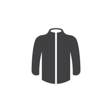 Simple jacket geometric symbol icon vector Stock Illustration