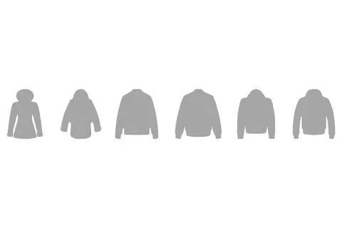 Simple jacket illustration design set Stock Illustration