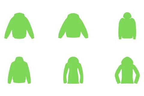 Simple jacket illustration design set Stock Illustration