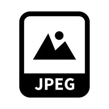 Simple JPEG file icon. JPEG extension. Vector. Stock Illustration