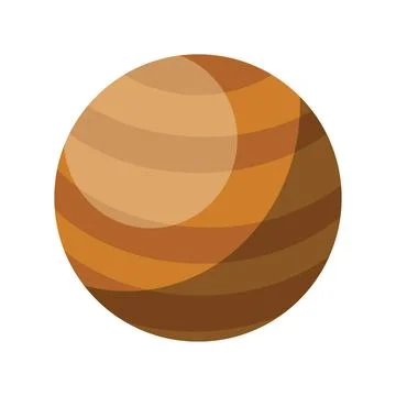 Simple Jupiter vector illustration on white background Simple Jupiter vect... Stock Photos