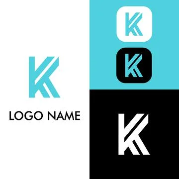 Simple K logo design for identity, business card, app. etc イラスト素材