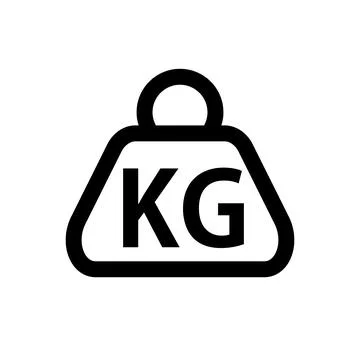 Simple kilogram icon. Weight. Vector. Stock Illustration