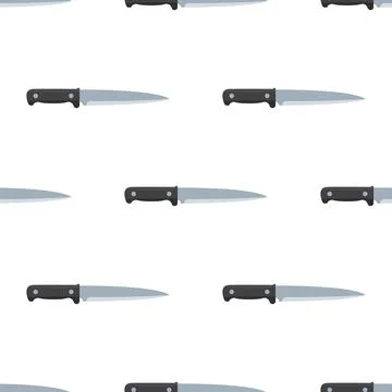 Simple knife seamless pattern texture background. Illustrazione stock