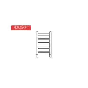 Simple ladder icon with get Stock Illustration
