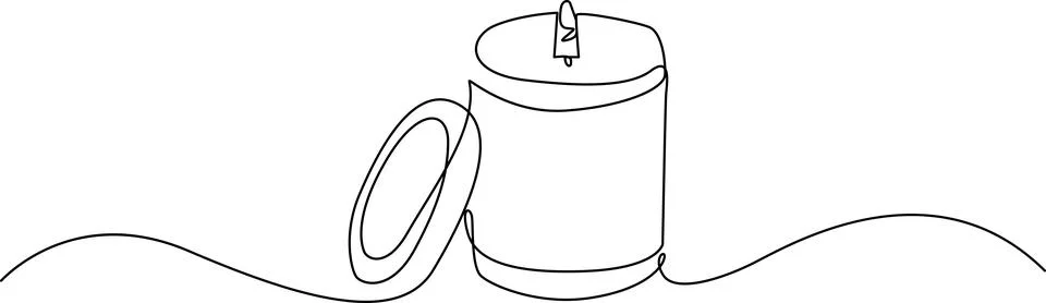 Simple lamp with pull cord on cylindrical base Vector Illustrazione stock