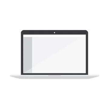 Simple Laptop Stock Illustration