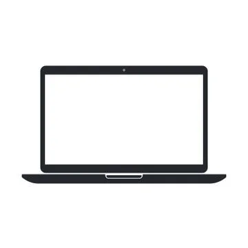 Simple laptop template Stock Illustration