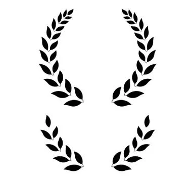 Simple laurel wreath - vector illustration Illustrazione stock