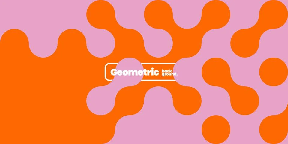 Simple layout with abstract geometric shapes. Stock Illustration