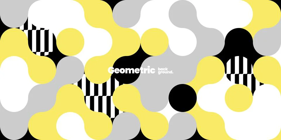Simple layout with abstract geometric shapes. Illustrazione stock