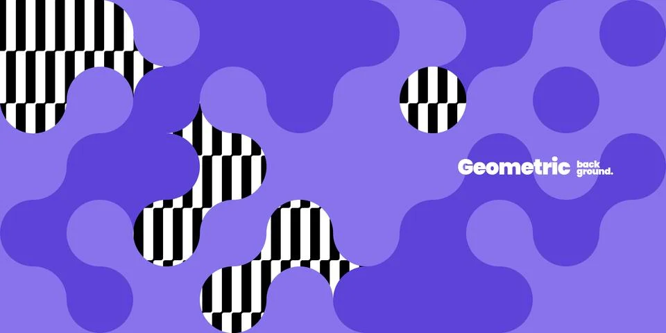 Simple layout with abstract geometric shapes. Illustrazione stock