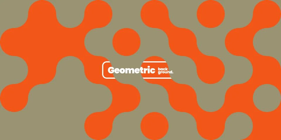 Simple layout with abstract geometric shapes. Illustrazione stock