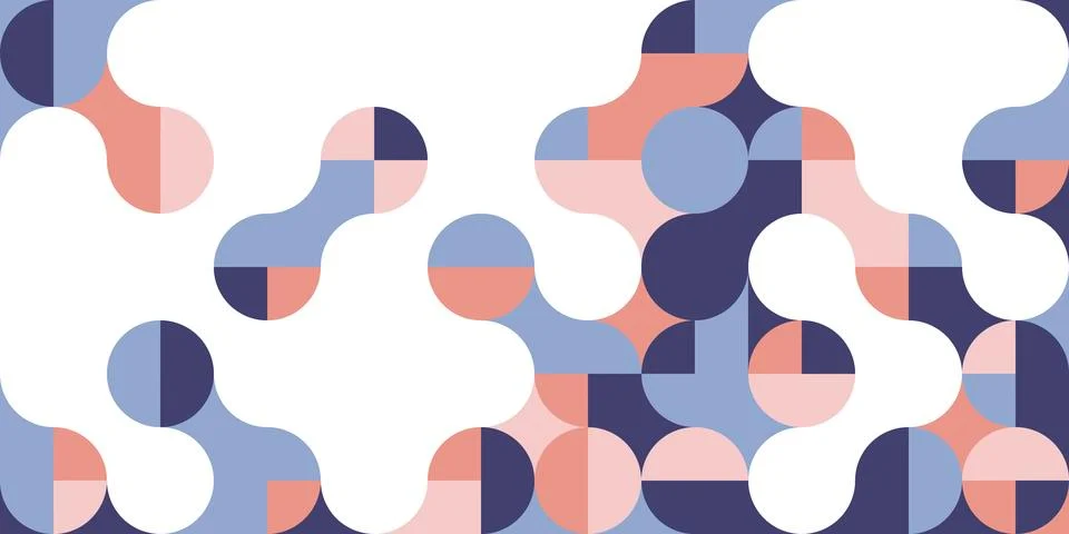 Simple layout with abstract geometric shapes. Illustrazione stock