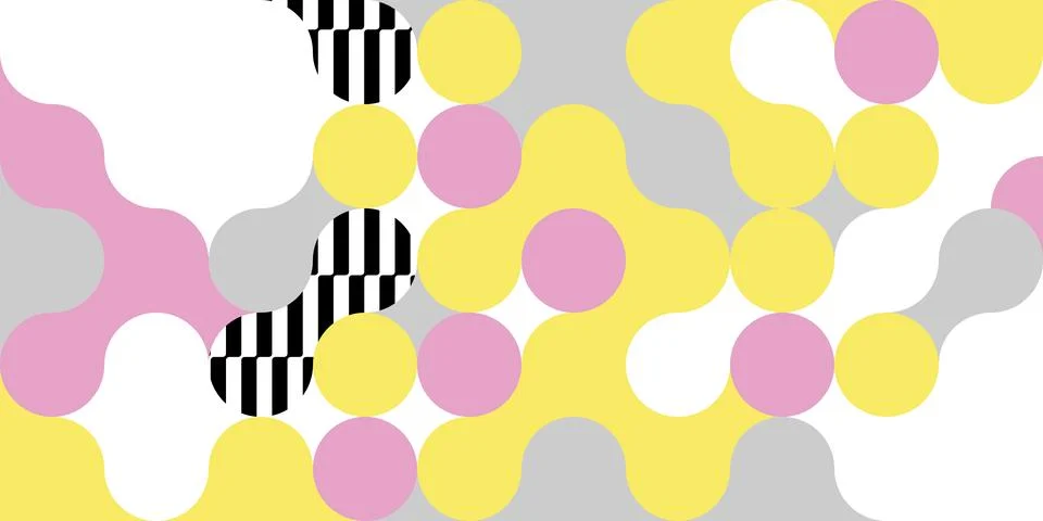 Simple layout with abstract geometric shapes. Illustrazione stock