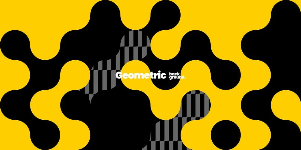 Simple layout with abstract geometric shapes. Illustrazione stock