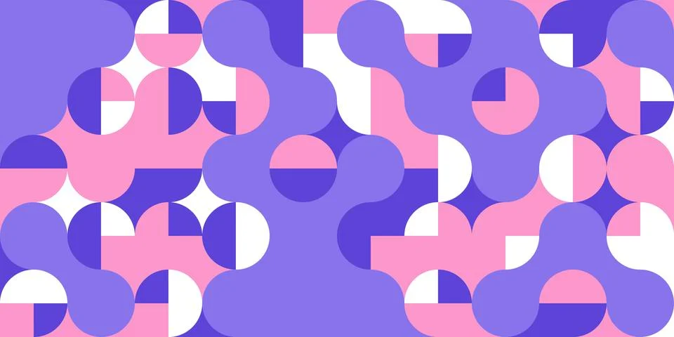 Simple layout with abstract geometric shapes. Illustrazione stock