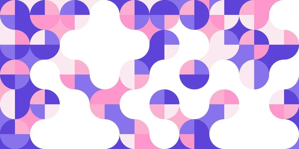 Simple layout with abstract geometric shapes. Illustrazione stock