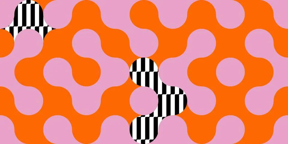 Simple layout with abstract geometric shapes. Illustrazione stock